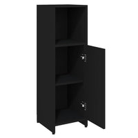 Thumbnail for Badezimmerschrank Schwarz 30x30x95 cm Holzwerkstoff