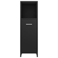 Thumbnail for Badezimmerschrank Schwarz 30x30x95 cm Holzwerkstoff