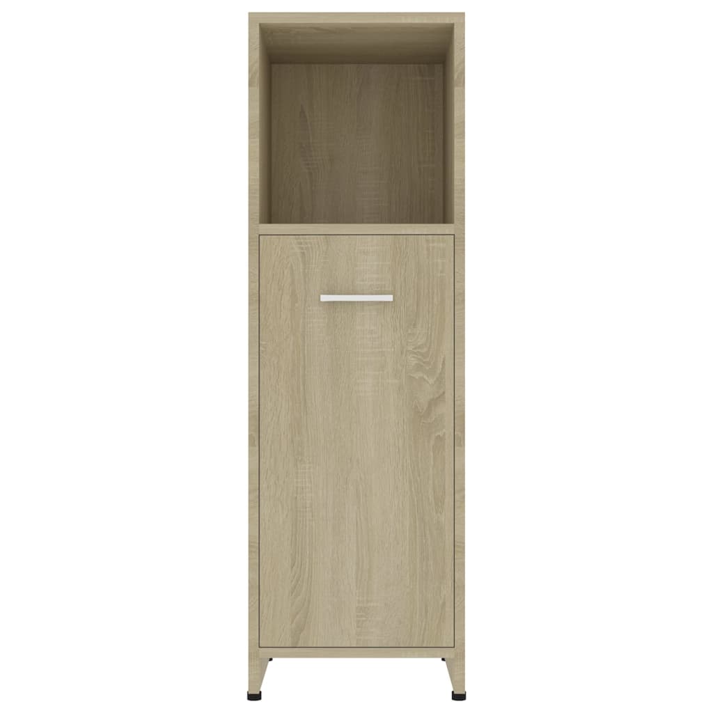 Badezimmerschrank Sonoma-Eiche 30x30x95 cm Holzwerkstoff