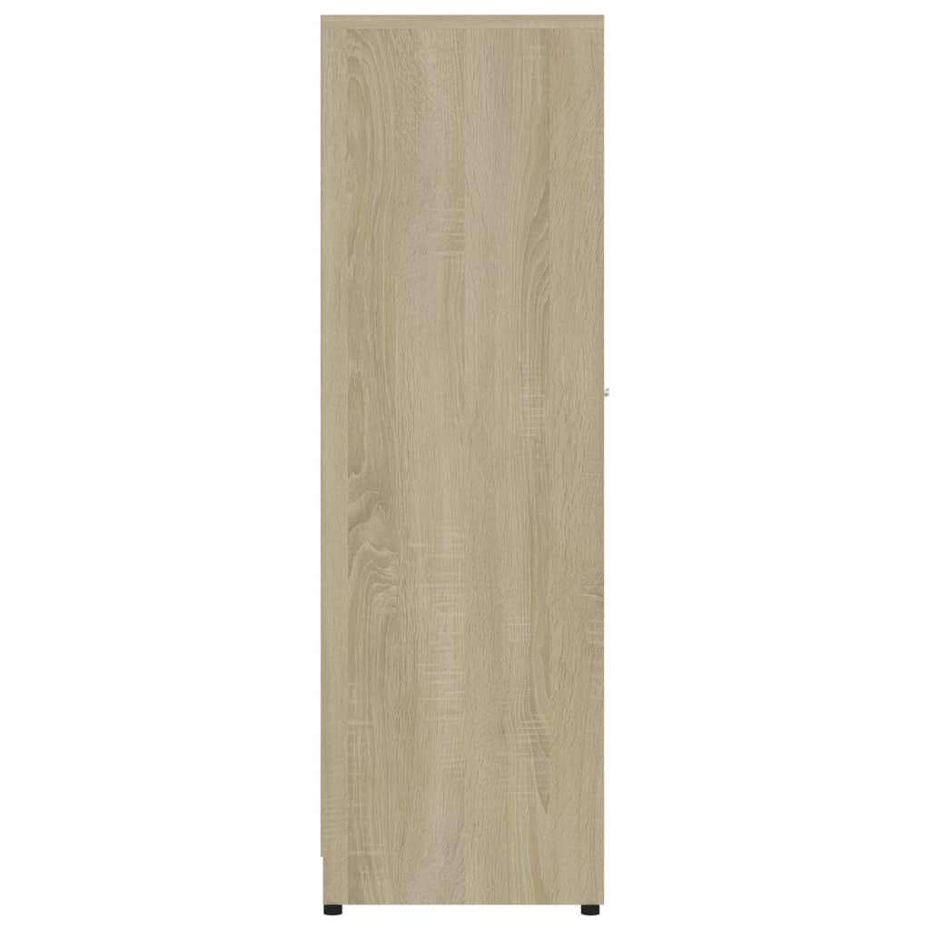 Badezimmerschrank Sonoma-Eiche 30x30x95 cm Holzwerkstoff