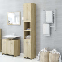 Thumbnail for Badezimmerschrank Sonoma-Eiche 30x30x183,5 cm Holzwerkstoff