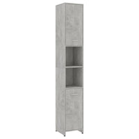 Thumbnail for Badezimmerschrank Betongrau 30x30x183,5 cm Holzwerkstoff