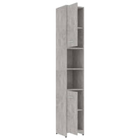 Thumbnail for Badezimmerschrank Betongrau 30x30x183,5 cm Holzwerkstoff