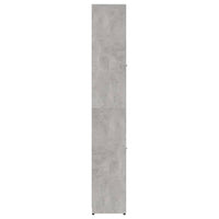 Thumbnail for Badezimmerschrank Betongrau 30x30x183,5 cm Holzwerkstoff