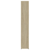 Thumbnail for Badezimmerschrank Weiß Sonoma-Eiche 30x30x183,5cm Holzwerkstoff