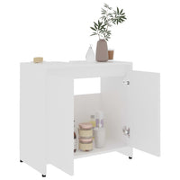 Thumbnail for Badezimmerschrank Weiß 60x33x61 cm Holzwerkstoff