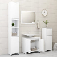 Thumbnail for Badezimmerschrank Weiß 60x33x61 cm Holzwerkstoff