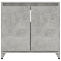 Thumbnail for Badezimmerschrank Betongrau 60x33x61 cm Holzwerkstoff