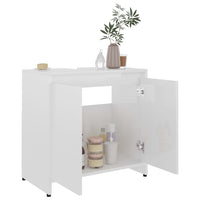 Thumbnail for Badezimmerschrank Hochglanz-Weiß 60x33x61 cm Holzwerkstoff