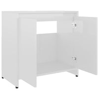 Thumbnail for Badezimmerschrank Hochglanz-Weiß 60x33x61 cm Holzwerkstoff