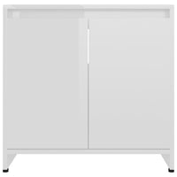 Thumbnail for Badezimmerschrank Hochglanz-Weiß 60x33x61 cm Holzwerkstoff