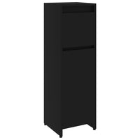 Thumbnail for Badezimmerschrank Schwarz 30x30x95 cm Holzwerkstoff