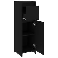 Thumbnail for Badezimmerschrank Schwarz 30x30x95 cm Holzwerkstoff