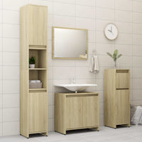 Thumbnail for Badezimmerschrank Sonoma-Eiche 30x30x95 cm Holzwerkstoff