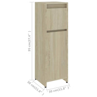 Thumbnail for Badezimmerschrank Sonoma-Eiche 30x30x95 cm Holzwerkstoff
