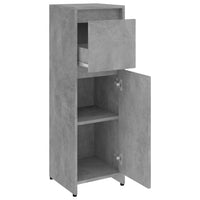 Thumbnail for Badezimmerschrank Betongrau 30x30x95 cm Holzwerkstoff