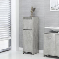 Thumbnail for Badezimmerschrank Betongrau 30x30x95 cm Holzwerkstoff