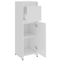 Thumbnail for Badezimmerschrank Hochglanz-Weiß 30x30x95 cm Holzwerkstoff