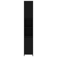 Thumbnail for Badezimmerschrank Schwarz 30x30x183,5 cm Holzwerkstoff