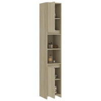 Thumbnail for Badezimmerschrank Sonoma-Eiche 30x30x183,5 cm Holzwerkstoff