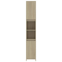Thumbnail for Badezimmerschrank Sonoma-Eiche 30x30x183,5 cm Holzwerkstoff