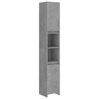 Thumbnail for Badezimmerschrank Betongrau 30x30x183,5 cm Holzwerkstoff