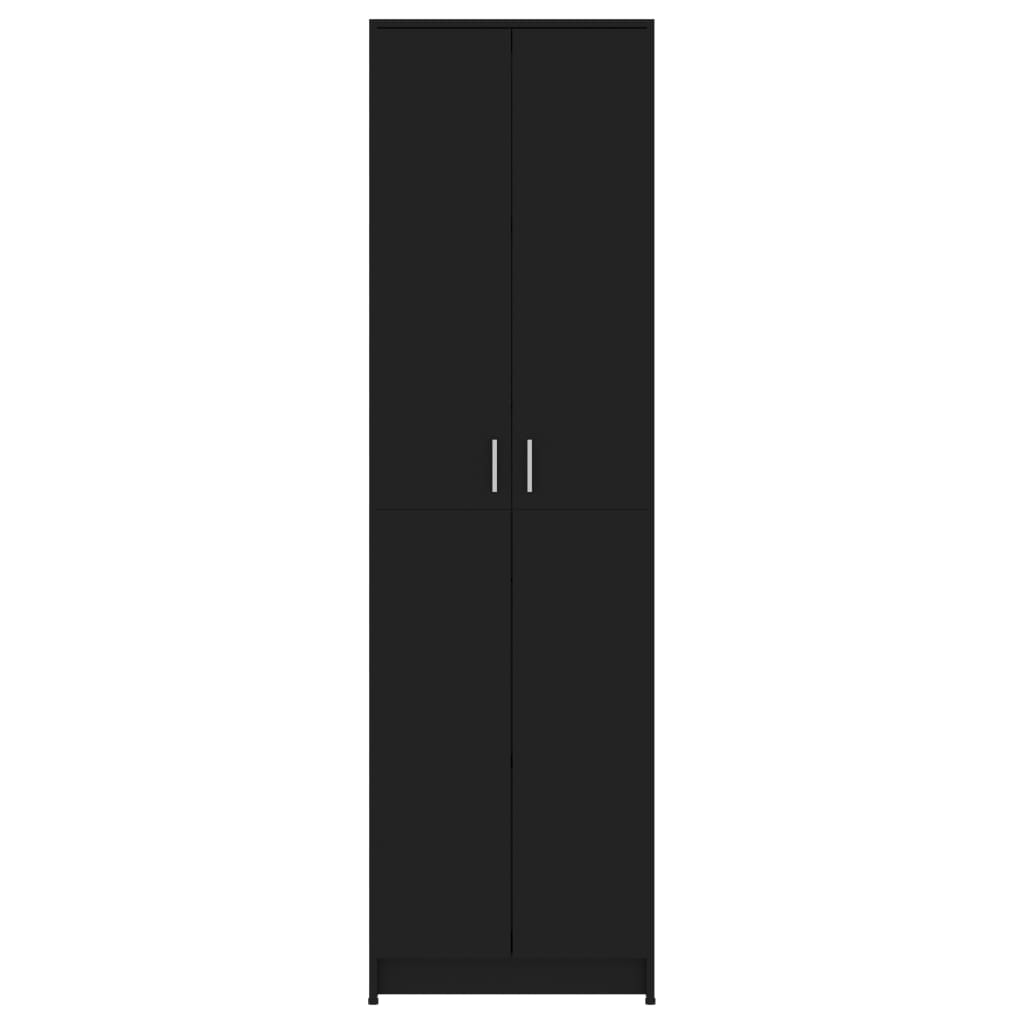 Garderobenschrank Schwarz 55x25x189 cm Spanplatte