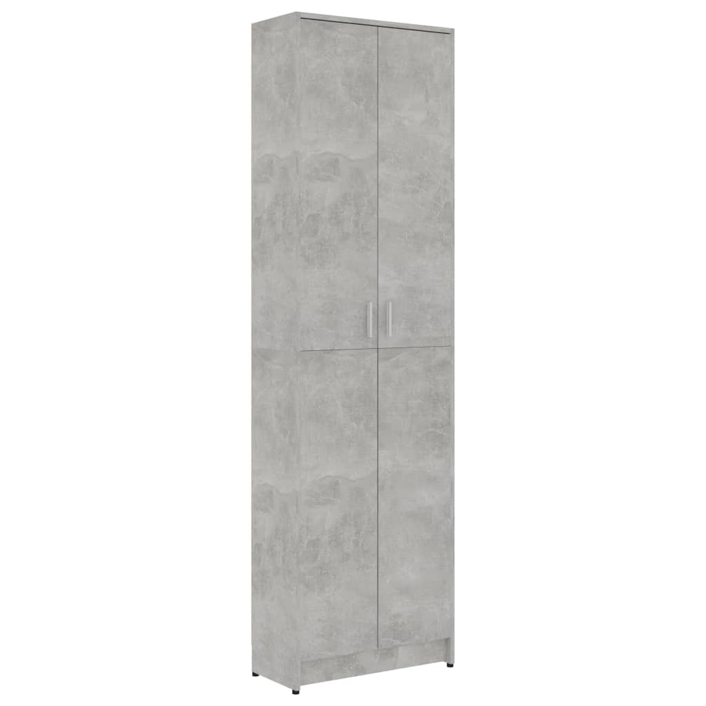 Garderobenschrank Betongrau 55x25x189 cm Spanplatte
