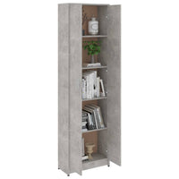 Thumbnail for Garderobenschrank Betongrau 55x25x189 cm Spanplatte