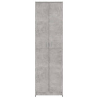 Thumbnail for Garderobenschrank Betongrau 55x25x189 cm Spanplatte