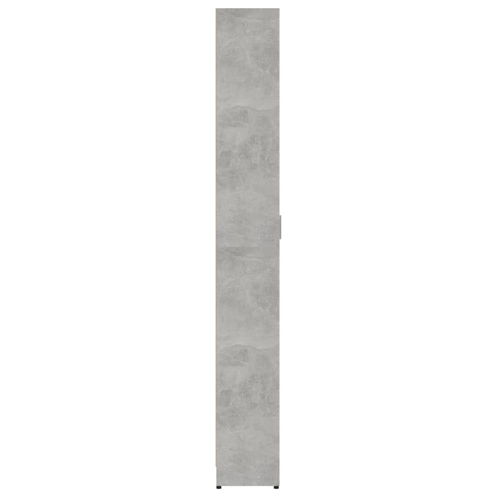 Garderobenschrank Betongrau 55x25x189 cm Spanplatte