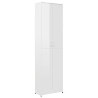 Thumbnail for Garderobenschrank Hochglanz-Weiß 55x25x189 cm Spanplatte