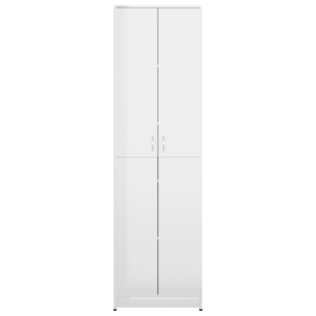 Garderobenschrank Hochglanz-Weiß 55x25x189 cm Spanplatte