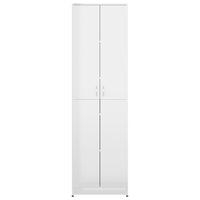 Thumbnail for Garderobenschrank Hochglanz-Weiß 55x25x189 cm Spanplatte