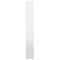 Thumbnail for Garderobenschrank Hochglanz-Weiß 55x25x189 cm Spanplatte