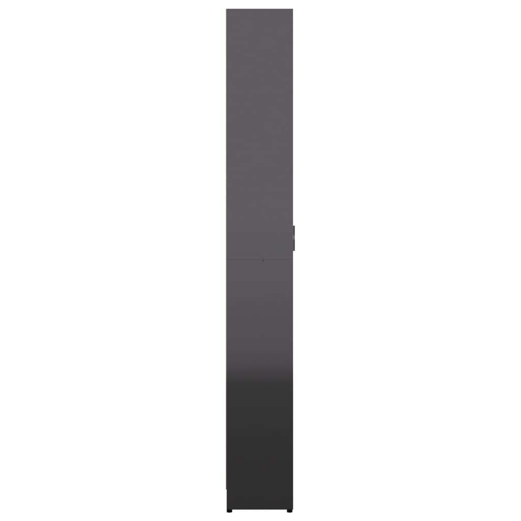 Garderobenschrank Hochglanz-Grau 55x25x189 cm Spanplatte