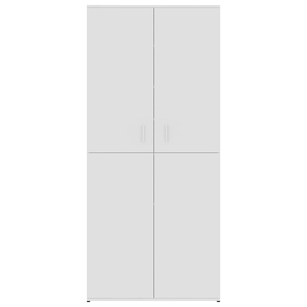 Schuhschrank Weiß 80×39×178 cm Holzwerkstoff