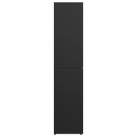 Thumbnail for Schuhschrank Schwarz 80×39×178 cm Holzwerkstoff