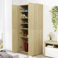 Thumbnail for Schuhschrank Sonoma-Eiche 80x39x178 cm Holzwerkstoff