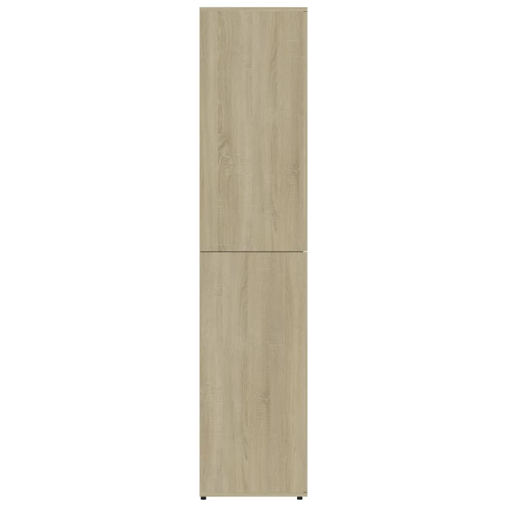 Schuhschrank Sonoma-Eiche 80x39x178 cm Holzwerkstoff