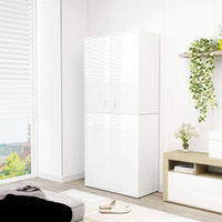 Thumbnail for Schuhschrank Hochglanz-Weiß 80x39x178 cm Holzwerkstoff