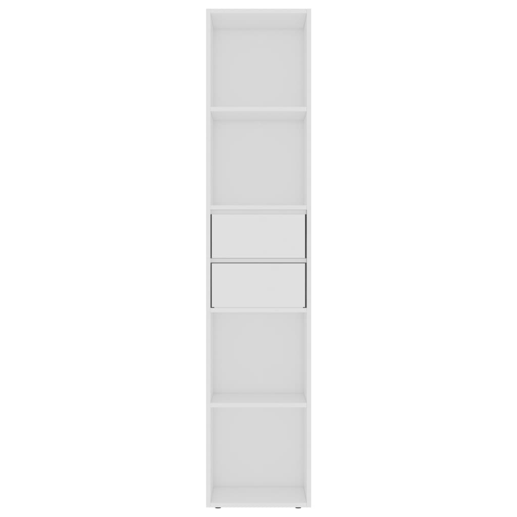 Bücherregal Weiß 36x30x171 cm Holzwerkstoff