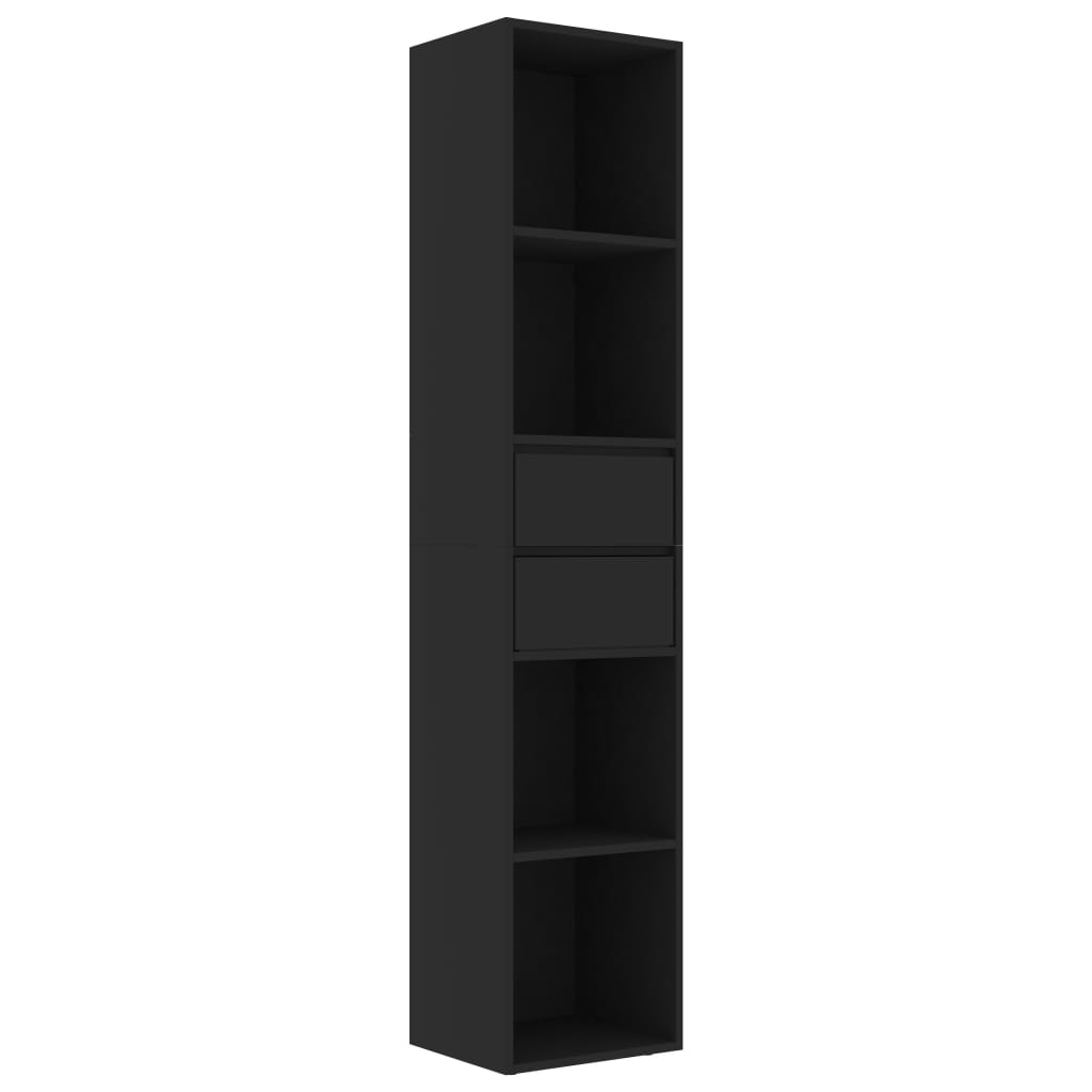 Bücherregal Schwarz 36 x 30 x 171 cm Spanplatte