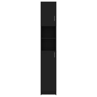 Thumbnail for Badezimmerschrank Schwarz 32x25,5x190 cm Holzwerkstoff