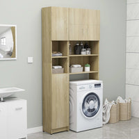 Thumbnail for Badezimmerschrank Sonoma-Eiche 32×25,5×190 cm Spanplatte