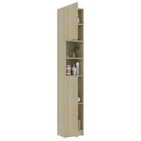 Thumbnail for Badezimmerschrank Sonoma-Eiche 32×25,5×190 cm Spanplatte