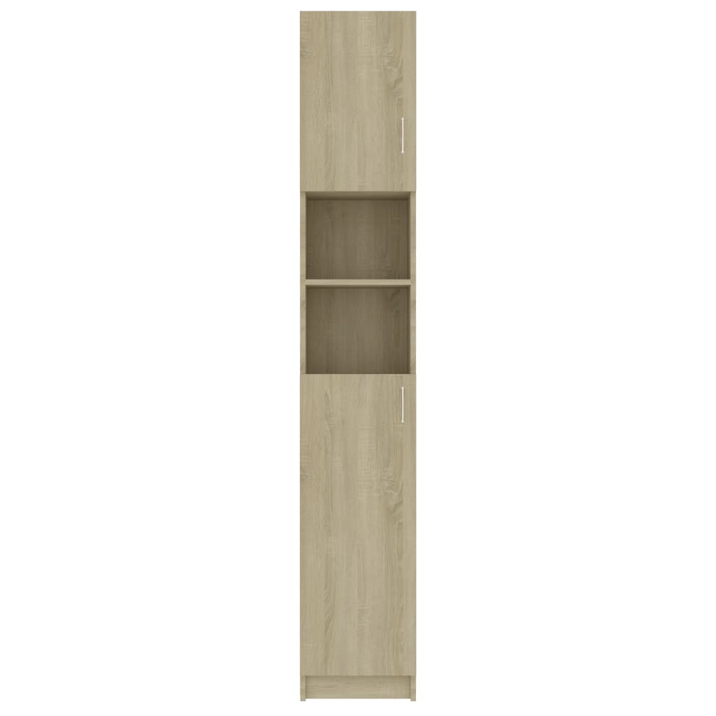 Badezimmerschrank Sonoma-Eiche 32×25,5×190 cm Spanplatte
