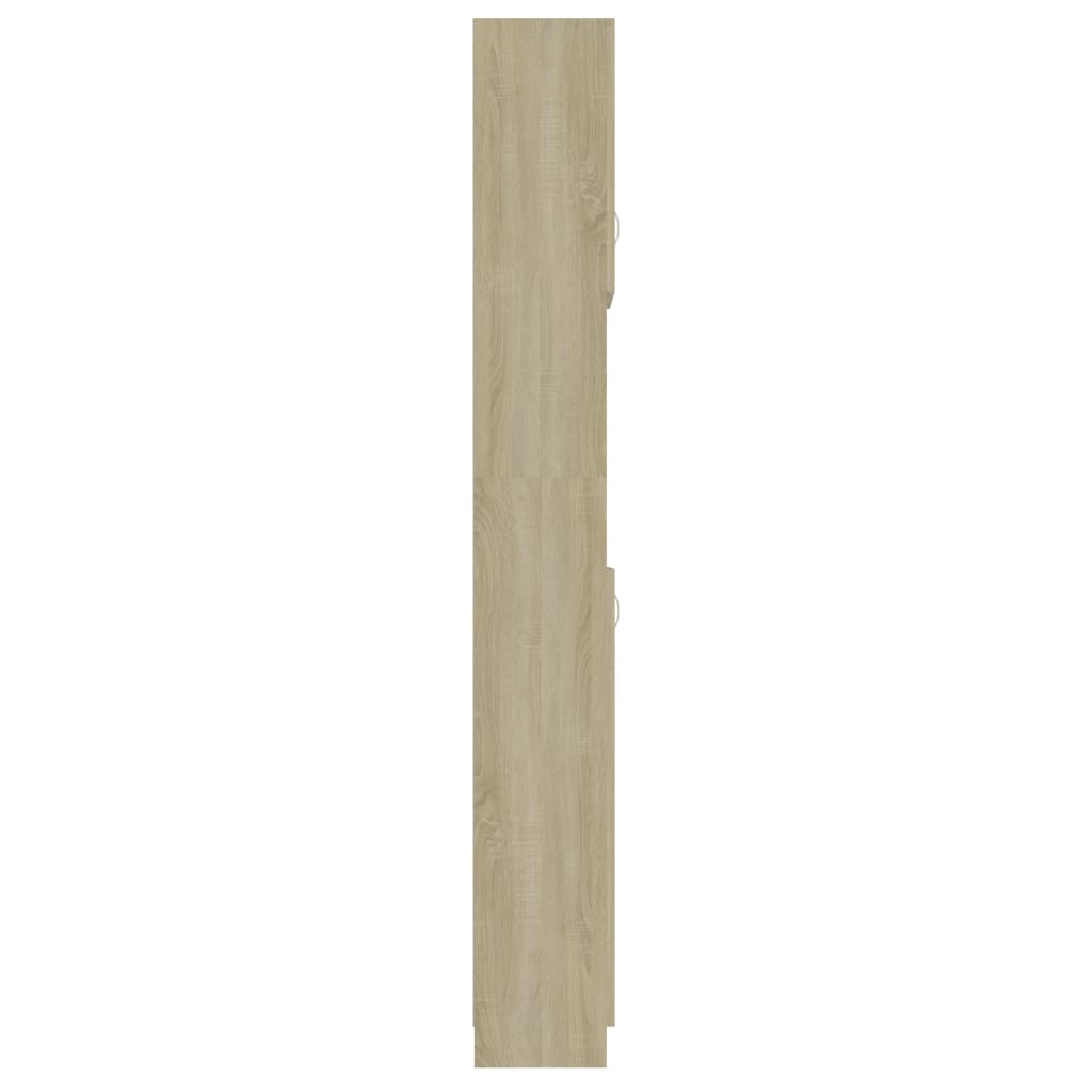 Badezimmerschrank Sonoma-Eiche 32×25,5×190 cm Spanplatte
