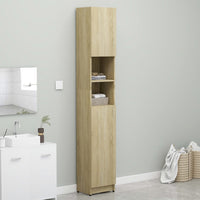 Thumbnail for Badezimmerschrank Sonoma-Eiche 32×25,5×190 cm Spanplatte