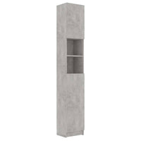 Thumbnail for Badezimmerschrank Betongrau 32×25,5×190 cm Spanplatte